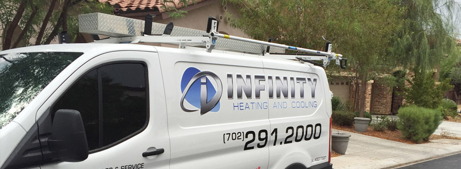 Infinity Heating and Cooling service van